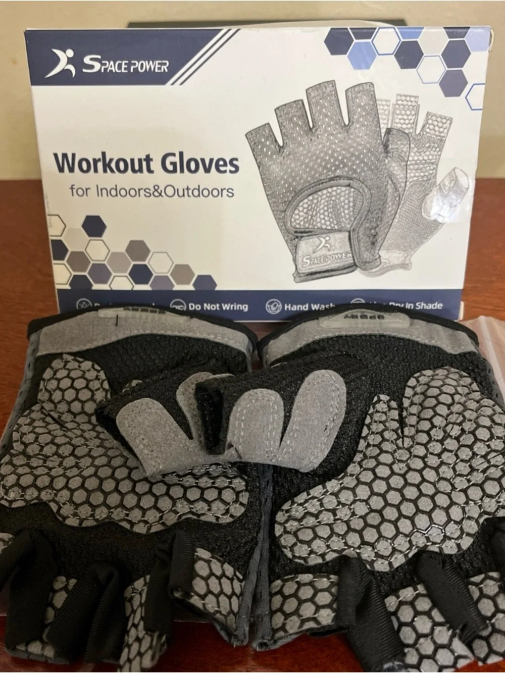 Space power workout gloves gym gloves size small unisex